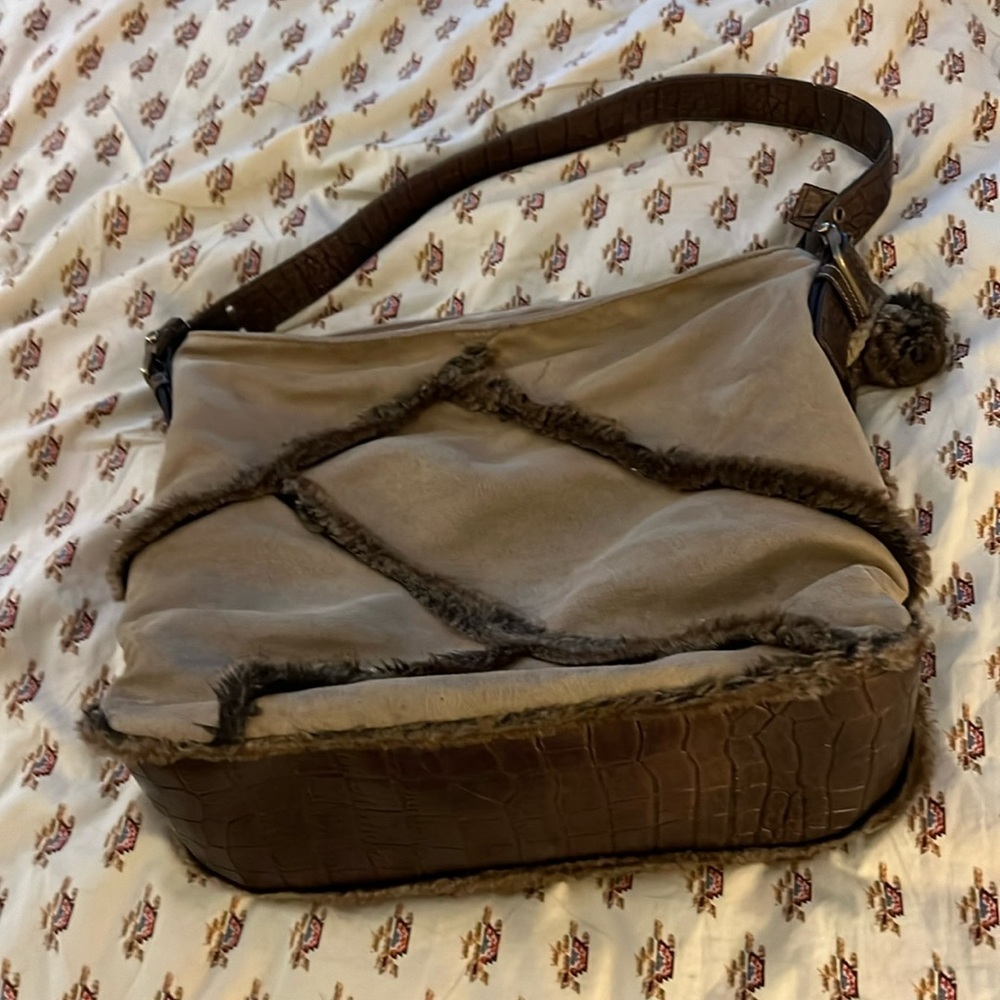 Franco Sarto Faux leather and suede like bag almost like a UGG bag